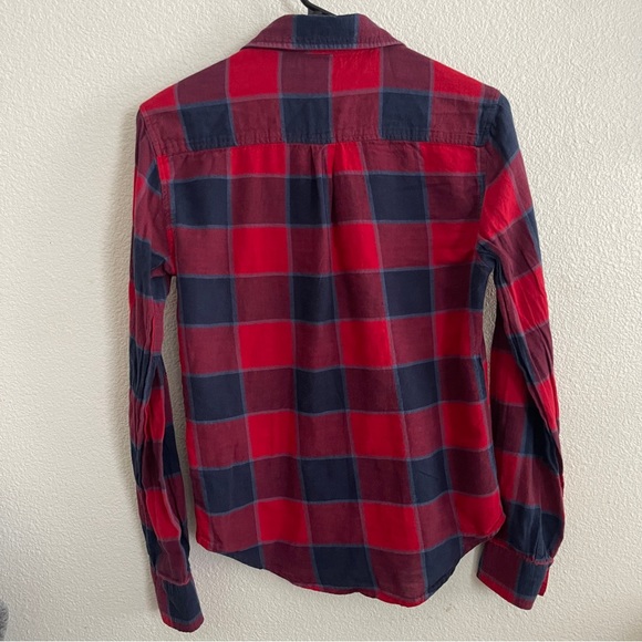 BDG Red and Blue Plaid Top - Picture 2 of 3